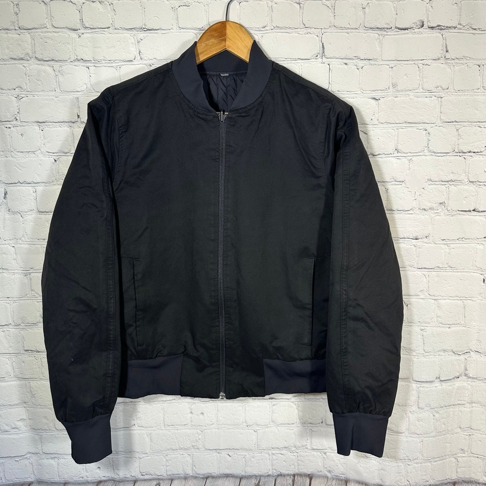 Lululemon Non Stop Bomber Jacket 10 Full Zip Ribbed Trim Lightweight LW4BSQS